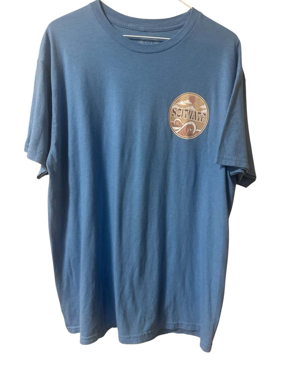 Scituate Massachusetts Blue Graphic Short Sleeve T-Shirt